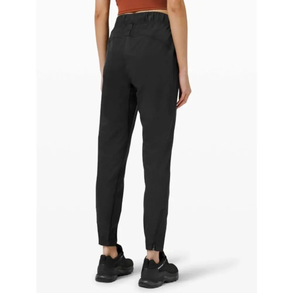 lululemon Adapted State Training Jogger 2 Black Zip Cuff High Rise Running Pant